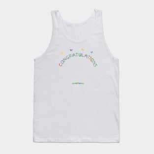 CONGRATULATIONS - tropical word art Tank Top